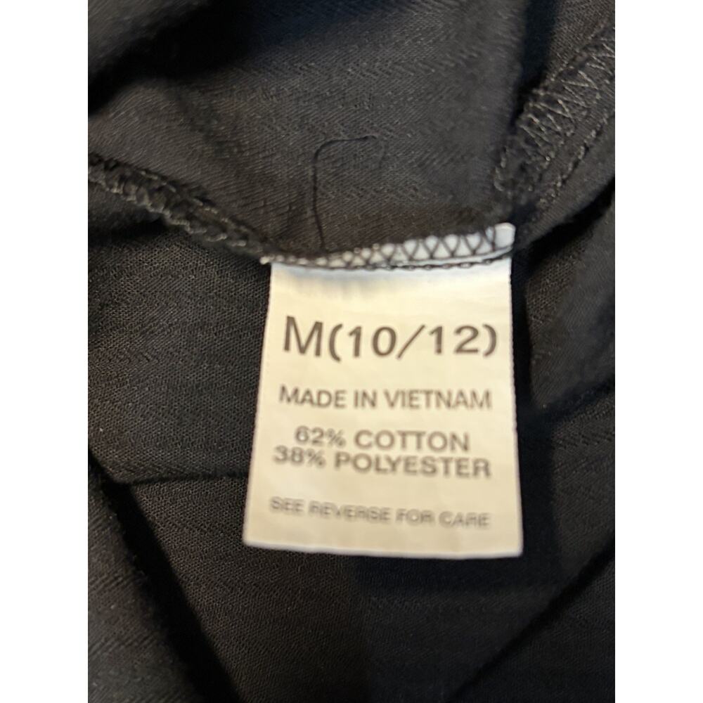 Chaps Boys Black Solid Button-Up Dress Shirt Long Sleeve Collar Size 10-12 - Picture 5 of 8